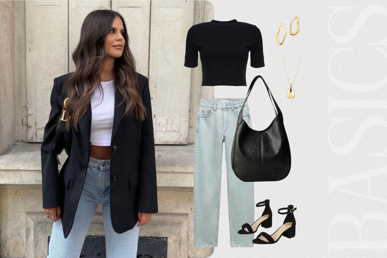 Cropped + jeans = match perfeito!